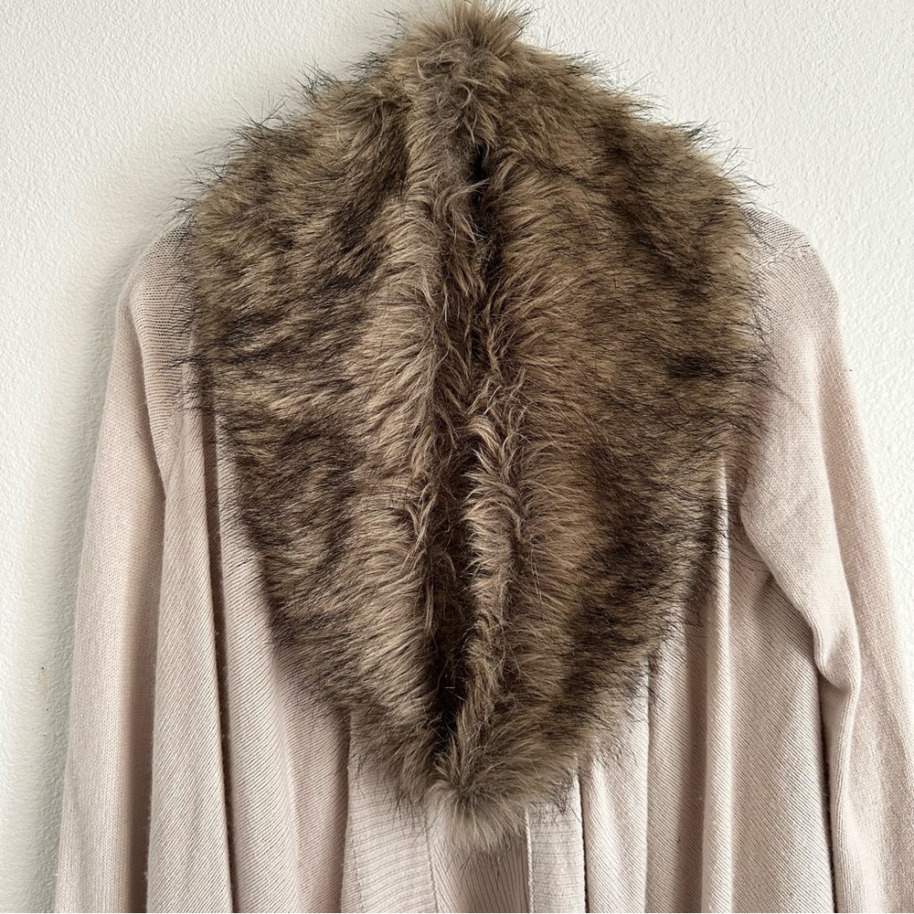 BCBGmaxazria Beige Knit Sweater with Pockets - Picture 8 of 16